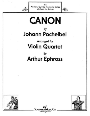 Canon for 4 violins score and parts