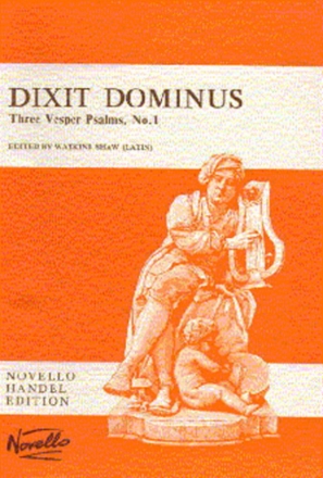 Dixit Dominus for soloists, mixed chorus, strings and Bc vocal score (lat)