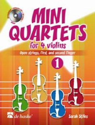 Mini Quartets Band 1 (+CD) fr 4 Violinen Partitur und Stimmen
