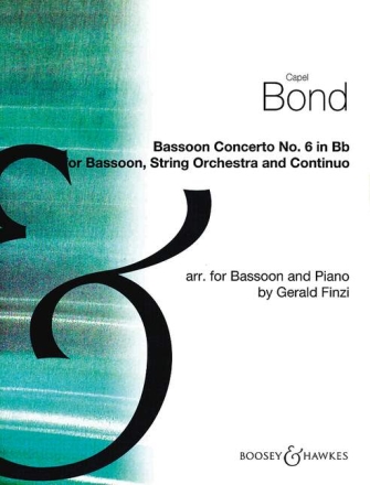 Fagottkonzert Nr. 6 fr Fagott, Streichorchester und Basso continuo Klavierauszug mit Solostimme
