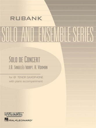 Solo de concert op.83 for tenor saxophone and piano