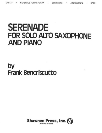 Serenade for solo alto saxophone and piano