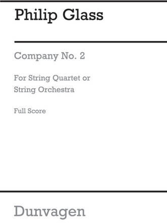 Company Nr.2 fr Streichquartett (Streichorchester) Partitur