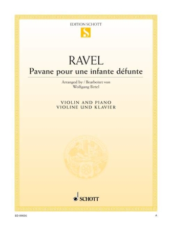 Pavane pour une infante dfunte fr Violine und Klavier