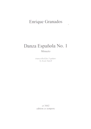 Danza Espanola Nr.1  fr 3 Gitarren Partitur und Stimmen