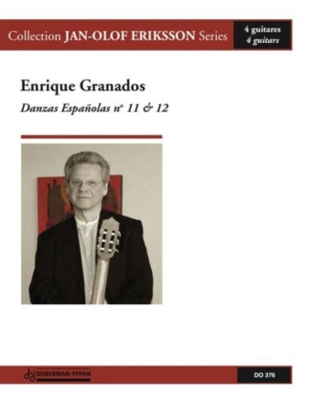 Danzas espanolas Nr.11 und 12 fr 4 Gitarren Partitur und Stimmen