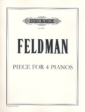 Piece for 4 pianos Score