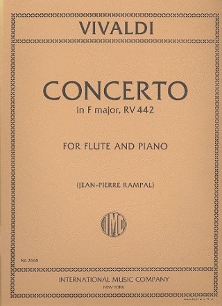 Concerto F major RV442 for flute and piano