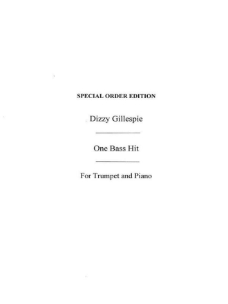 One Bass Hit for trumpet and piano