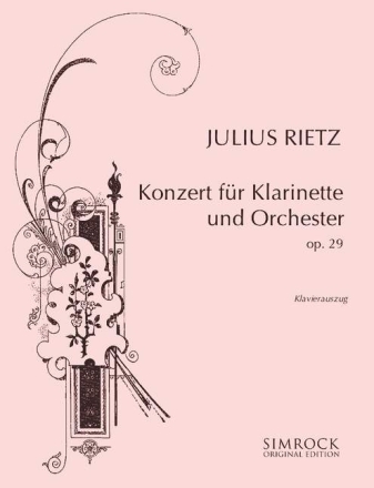 Konzert g-Moll op.29 für Klarinette und Orchester für Klarinette und Klavier