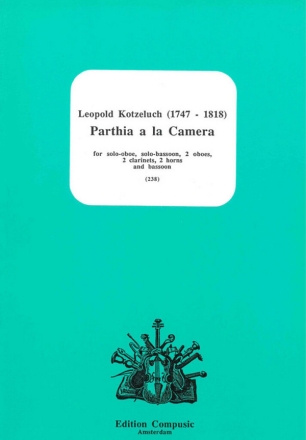 Parthia a la Camera fr Oboe, Fagott, 2 Oboen, 2 Klarinetten , 2 Hrner und Fagott Partitur und Stimmen