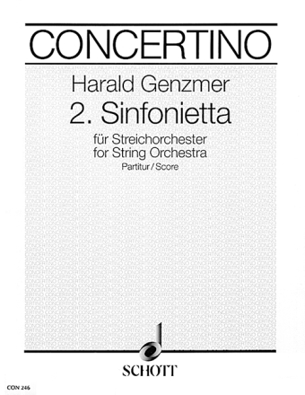 2. Sinfonietta GeWV 128 fr Streichorchester Partitur