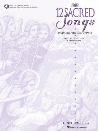 12 Sacred Songs (+CD) for low voice and piano