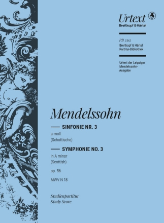 Sinfonie a-Moll Nr.3 op.56 für Orchester Studienpartitur