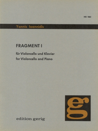 Fragment 1 fr Violoncello und Klavier