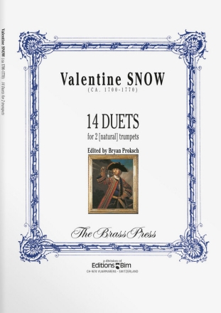 14 Duets for 2 trumpets (natural trumpets) score
