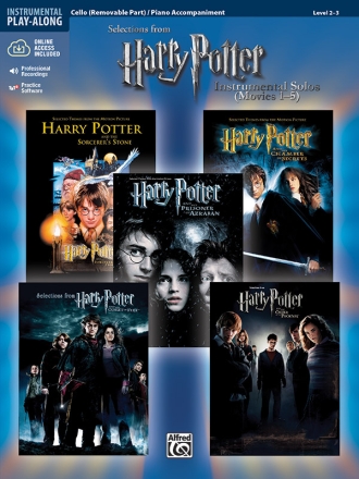 Selections from Harry Potter vol.1-5 (Online Audio): for cello and piano