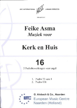 Muziek voor Kerk en Huis vol.16 - Twee Psalmbewerkingen fr Orgel