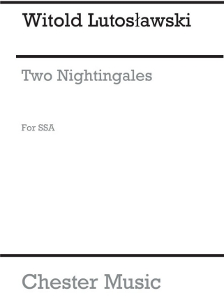 Two Nightingales for female chorus and piano vocal score