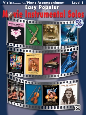 Easy popular Movie Instrumental Solos (+CD): for viola and piano
