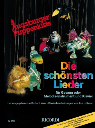Augsburger Puppenkiste - die schnsten Lieder: fr Gesang (Melodie-Instrument) und Klavier,  Spielpartitur
