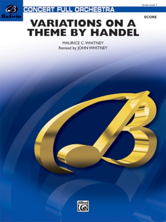 Variations on a Theme by Hndel for orchestra score and parts (strings 8-8-5-5-5)