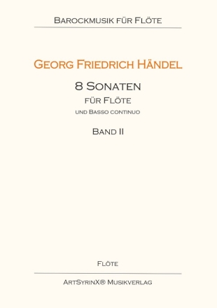 8 Sonaten Band 2 fr Flte und Bc Fltenstimme