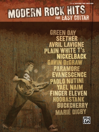 Modern Rock Hits: for easy guitar songbook vocal/guitar/tab