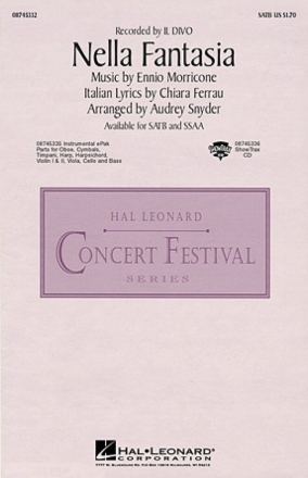 Nella Fantasia for mixed chorus and instruments vocal score (it/en)