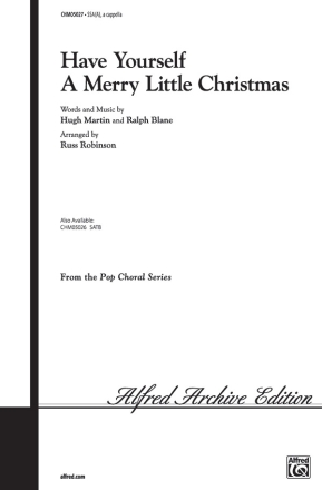 Have yourself a merry little Christmas for female chorus a cappella score
