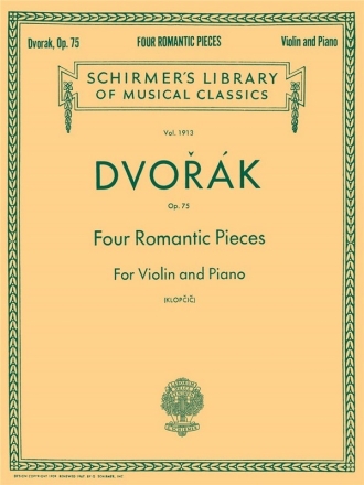 4 romantische Stcke op.75 fr Violine und Klavier