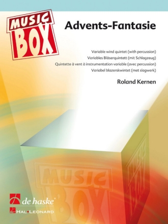 Advents-Fantasie for variable wind quintet (with percussion) score and parts