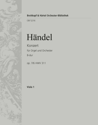 Konzert B-Dur op.7,6 HWV311 fr Orgel und Orchester Viola