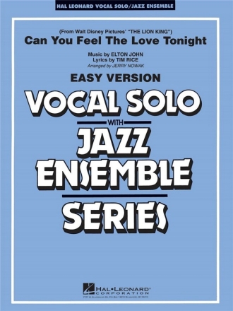 Can you feel the Love tonight: for jazz ensemble with vocal solo (easy version)