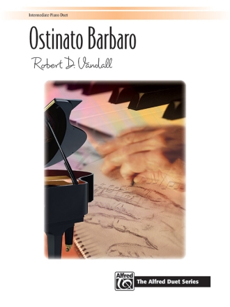Ostinato Barbaro for piano 4 hands score