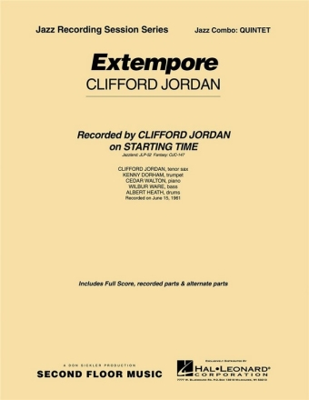 Extempore: for jazz combo quintet score+parts
