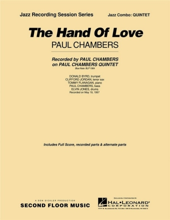 The Hand of Love: for  jazz combo quintet score+parts