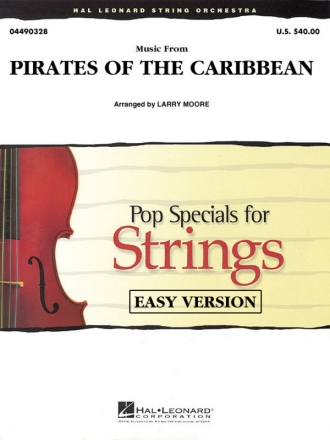 Pirates of the Caribbean: for 3 Violins, Viola, Cello, String Bass, Piano and Percussions  score and parts