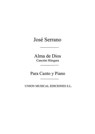 Alma de Dios para canto y piano (sp)
