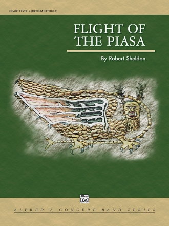 Flight of the Piasa for conert band score and parts
