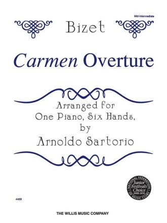 Carmen Overture for piano 6 hands score