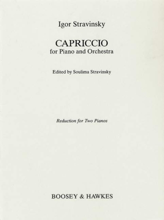 Capriccio fr Klavier und Orchester fr 2 Klaviere Spielpartitur