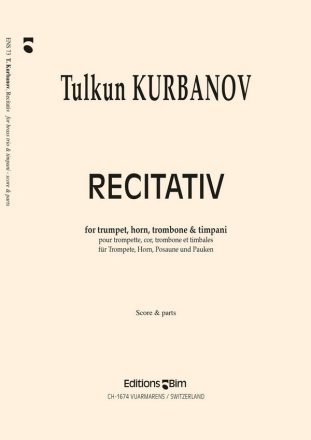 Recitativ fr Trompete, Horn, Posaune und Pauken Partitur und Stimmen