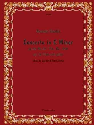 Concerto in c Minor no.19 PIN440 for flute and guitar score and part