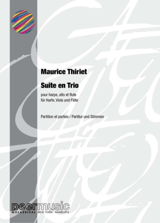 Suite en Trio pour harpe, alto et flute partition et parties