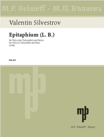 Epitaphium (L.B.) fr Viola (Violoncello) und Klavier