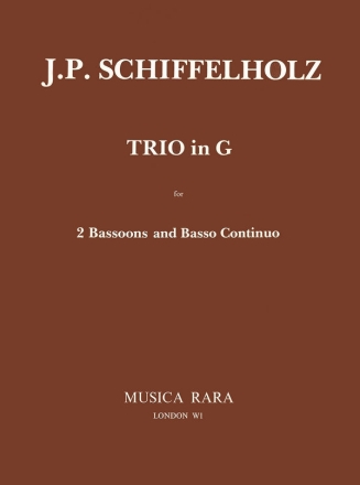 Trio-Sonate in G für 2 Fagotte und Bc Partitur und Stimmen