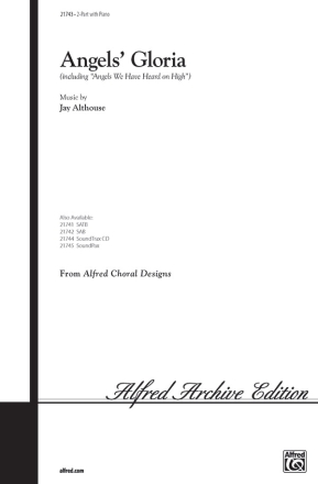 Angels' Gloria for 2-part voices and piano, score