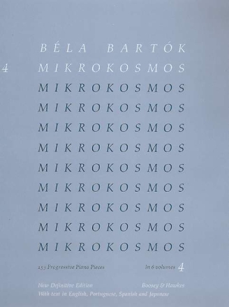 Mikrokosmos vol.4 (nos.97-121) for piano (en/por/sp/jap)
