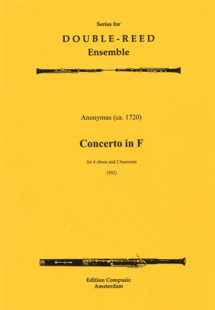 Concerto F Major for 4 oboes and 2 bassoons score and parts
